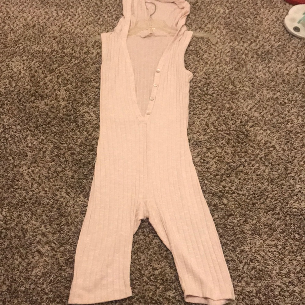 Short cotton candy jumpsuit
